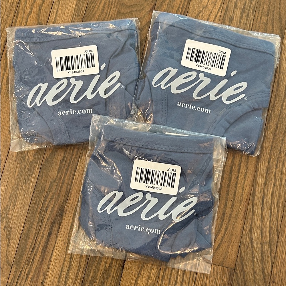 aerie slate blue bikini panties